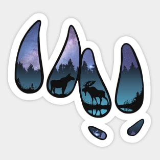 Moose meeting Sticker